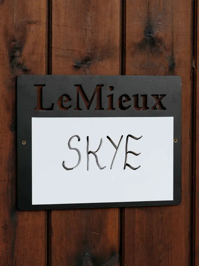 LeMieux Stable Whiteboard - Black Magnetic Board for Equine Yard | Equiflair