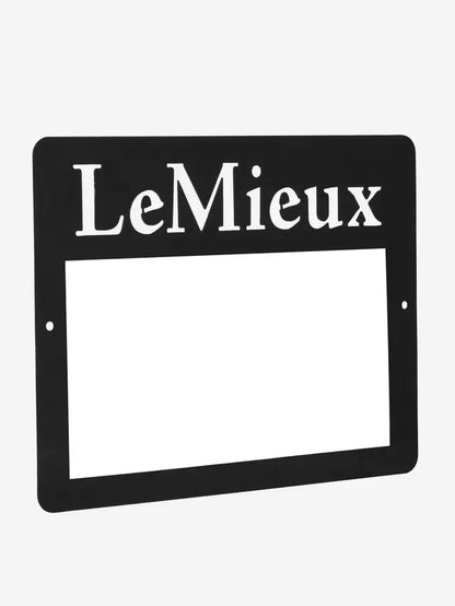 LeMieux Stable Magnetic Whiteboard - Black, Durable Yard Essential with Weatherproof Coating