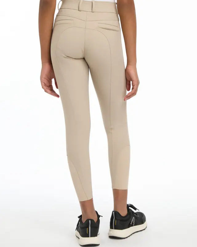 LE MIEUX Young Rider Izzy Full Seat Breeches in Almond - Equestrian Apparel, Breeches, Stylish Riding Pants