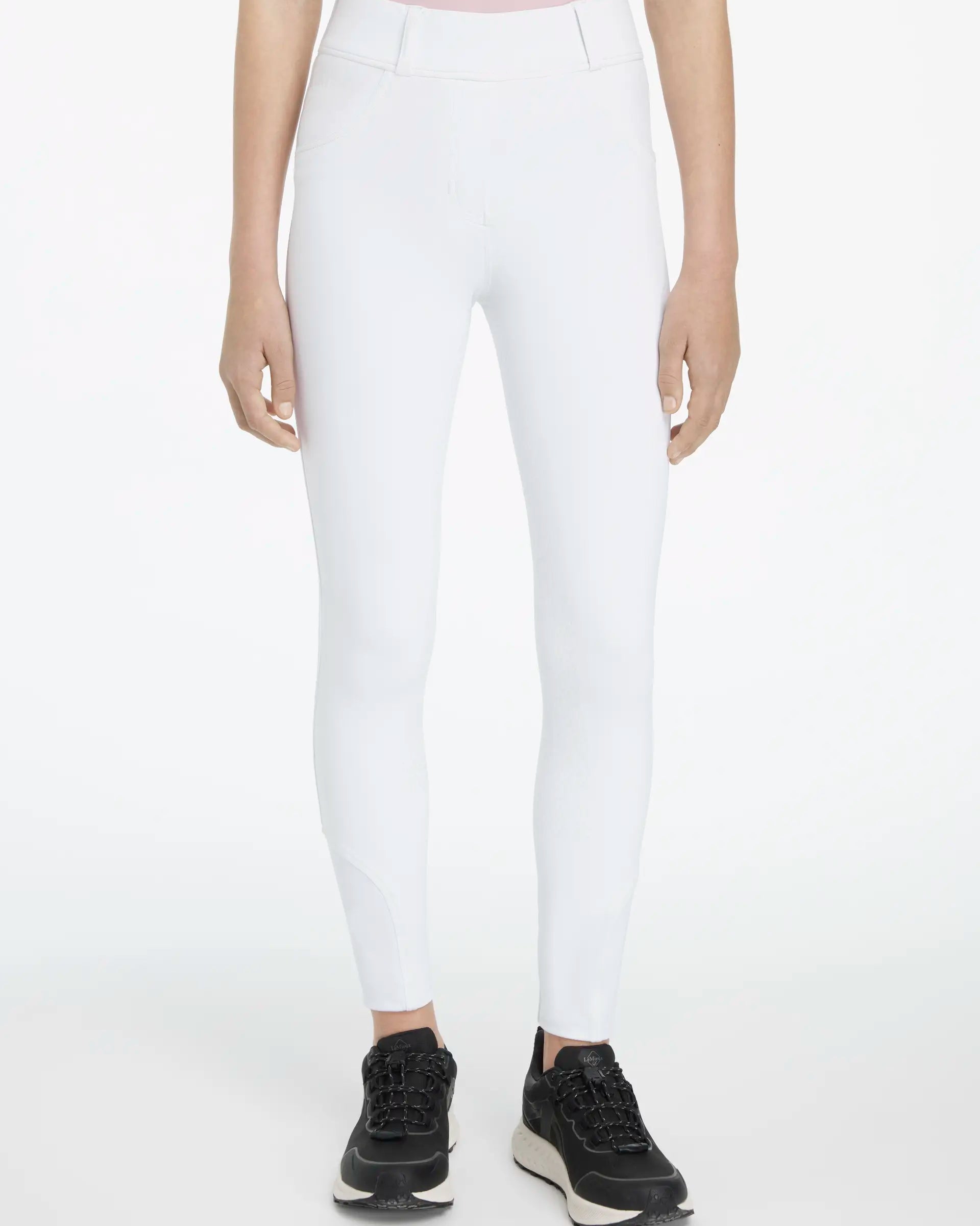 LeMieux Young Rider Remi Breggings White: Stylish and Comfortable Horse Riding Leggings for Kids