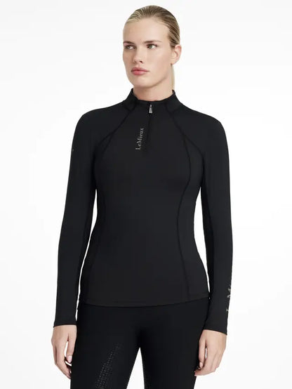 LeMieux Classique Base Layer - Black - UV50+ Equestrian Riding Top - Equiflair Saddlery