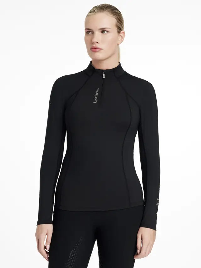 LeMieux Classique Base Layer - Black - UV50+ Equestrian Riding Top - Equiflair Saddlery