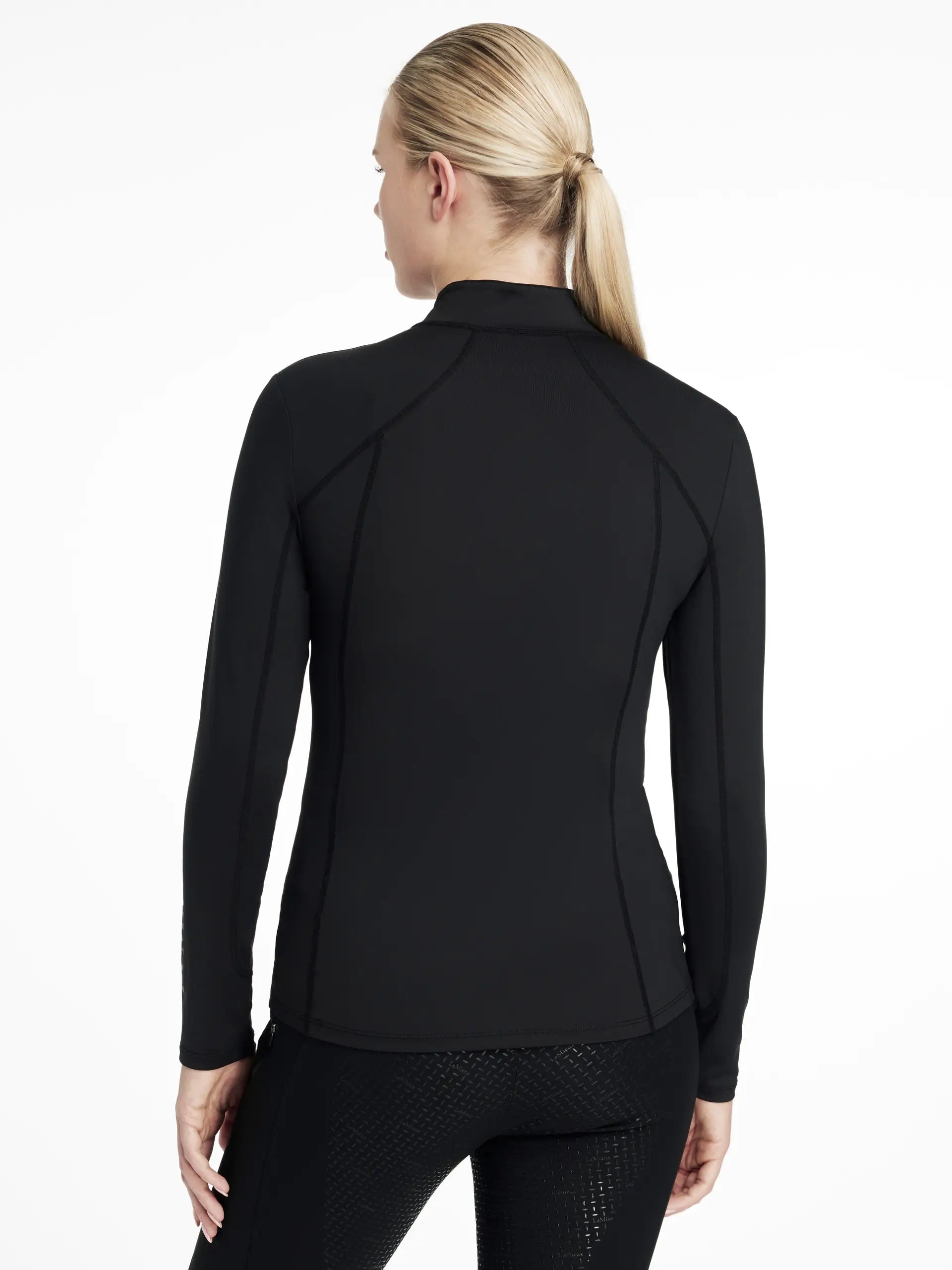LeMieux Classique Black Baselayer: Equestrian Riding Apparel, UV Protection, Moisture-Wicking