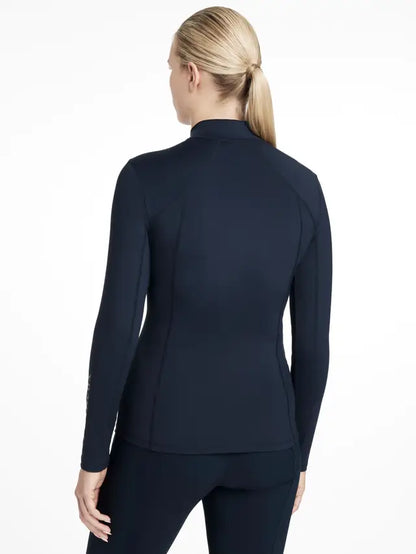 LeMieux Classique Navy Base Layer - Women's Long Sleeve Riding Shirt with UV Protection