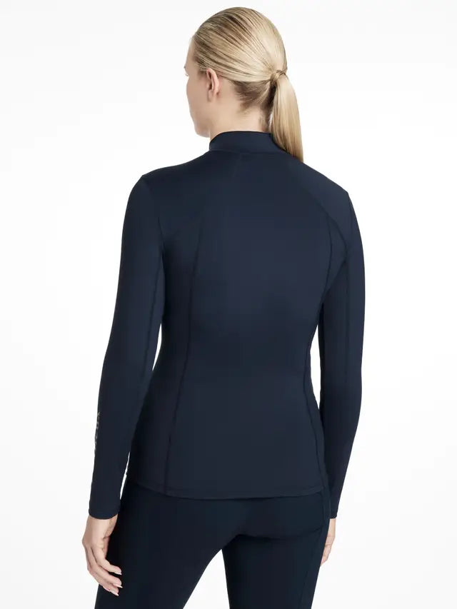 LeMieux Classique Navy Base Layer - Women's Long Sleeve Riding Shirt with UV Protection