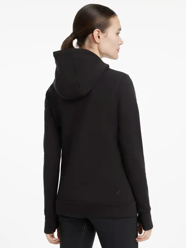 LeMieux Classique Black Hoodie: Women's Equestrian Hooded Sweatshirt