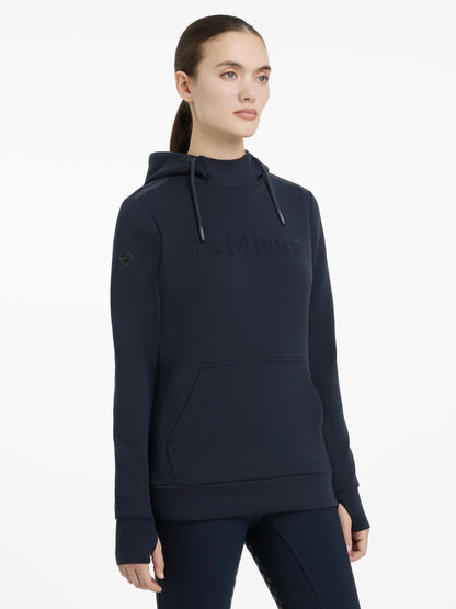 LeMieux Classique Navy Hoodie for Women | Sporty Equestrian Pullover