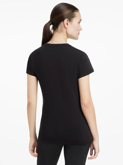 Lemieux Classique Black T-Shirt - Equestrian Riding Apparel for Women - Equiflair Store