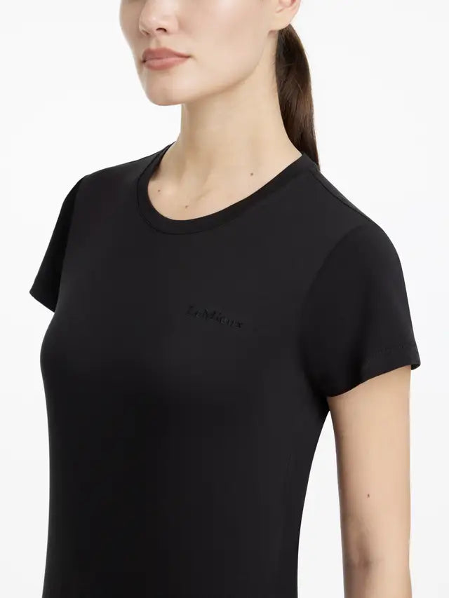 Lemieux Classique Black T-Shirt for Women | Stylish Equestrian Riding Top