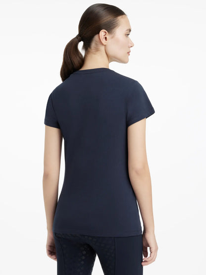 LEMIEUX Classique Navy T-Shirt: Equestrian Riding Apparel - Women's Sport Top. Shop Equiflair!