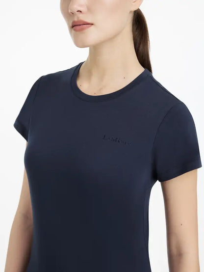 LeMieux Classique Navy T-Shirt - Women's Slim Fit Riding Top by Equiflair