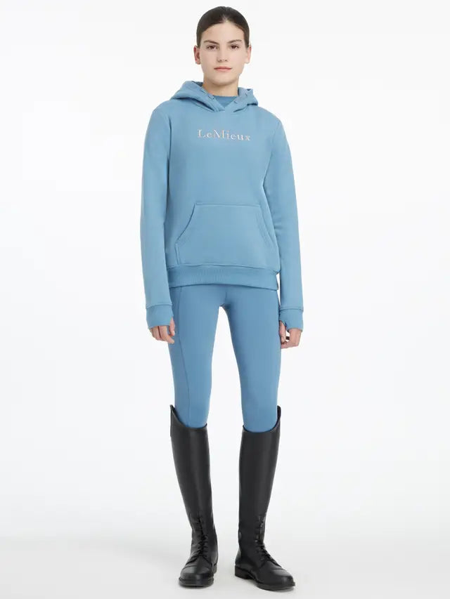 LeMieux Young Rider Classique Ice Blue Hoodie, Riding Apparel, Equestrian Fashion, Youth Clothing