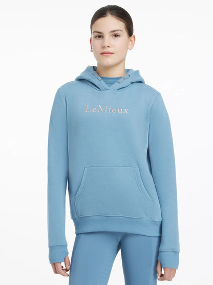 LeMieux Young Rider Classique Hoodie - Ice Blue: Stylish & comfy equestrian hoodie for kids.