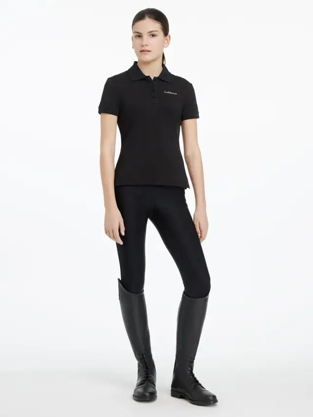 LEMIEUX Young Rider Classique Black Polo Shirt - Equestrian Riding Apparel at Equiflair