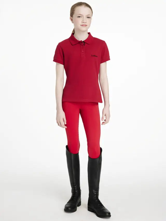 LEMIEUX Young Rider Classique Chilli Polo Shirt: Stylish Equestrian Riding Gear