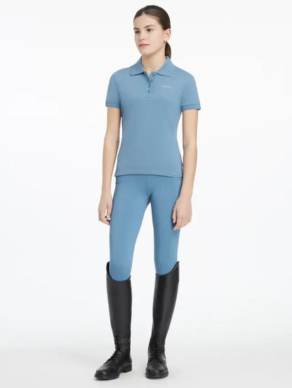 Lemieux Young Rider Classique Polo Shirt - Ice Blue | Equestrian Riding Top