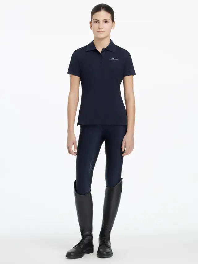 LeMieux Young Rider Classique Navy Polo Shirt Equestrian Apparel
