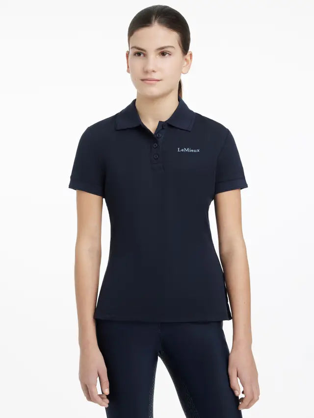 LeMieux Young Rider Classique Polo Shirt Navy | Equestrian Riding Apparel