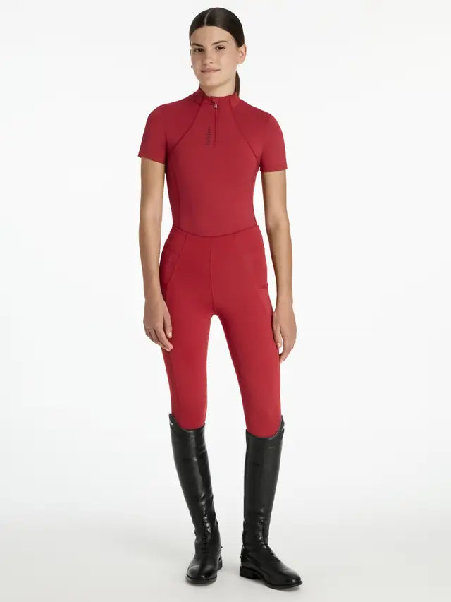 LEMIEUX YOUNG RIDER CLASSIQUE Short Sleeve BASE LAYER CHILLI | Equiflair