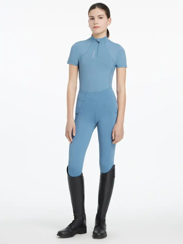 LeMieux Young Rider Classique Ice Blue Base Layer - Equestrian Top for Girls