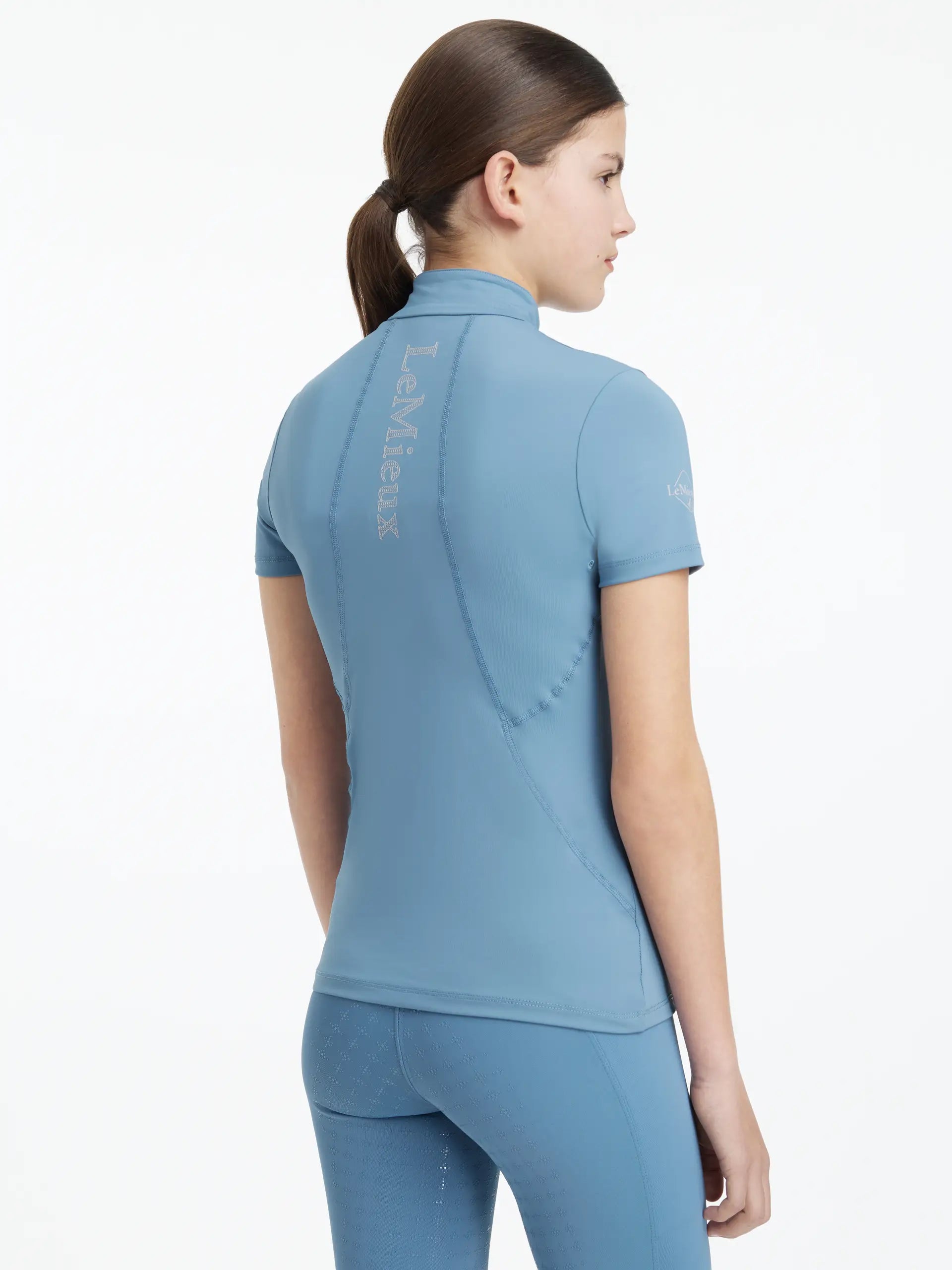 LeMieux Young Rider Classique Base Layer - Ice Blue Equestrian Clothing