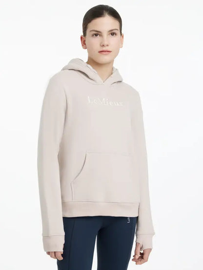LeMieux Young Rider Classique Hoodie Stone - Equiflair | Comfortable Equestrian Clothing