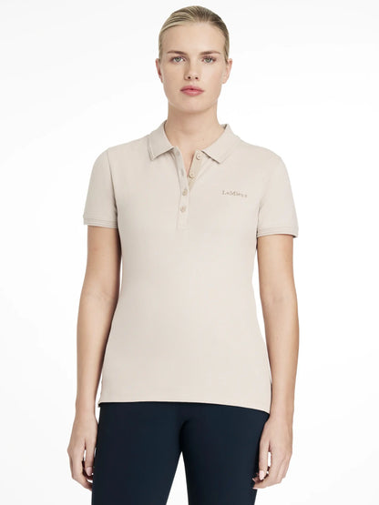 LeMieux Classique Polo Shirt Stone Color | Equiflair Riding Apparel