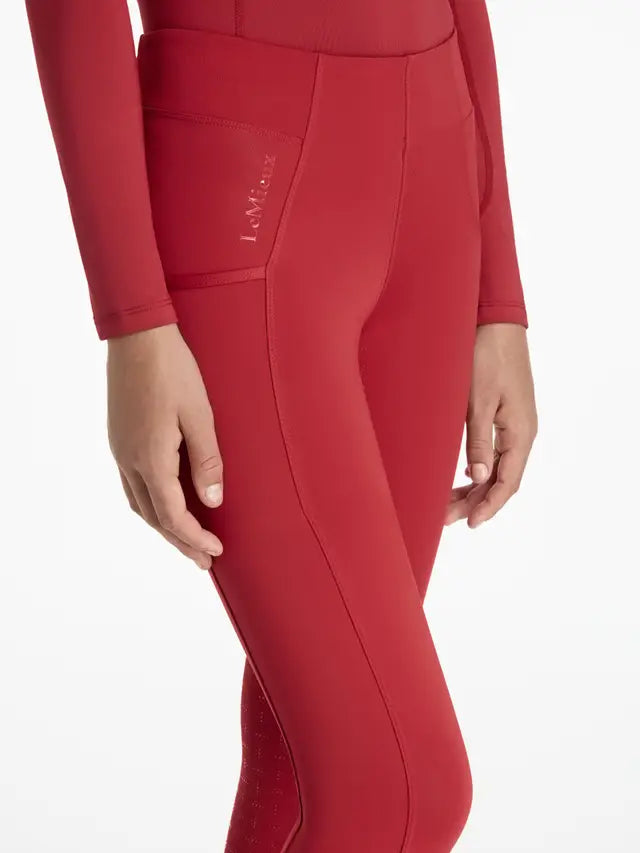 Red LeMieux Young Rider Orla Riding Leggings with Pocket - Equestrian Apparel
