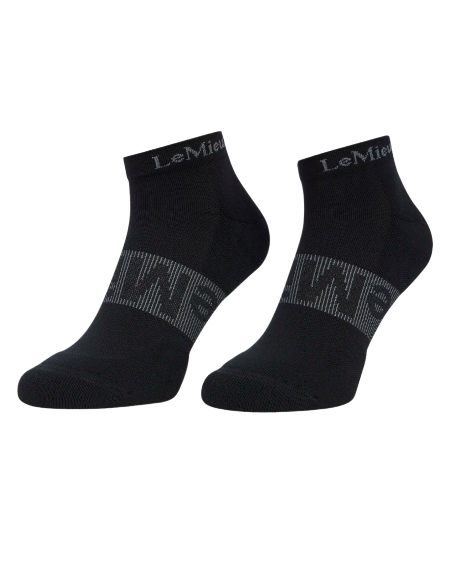 LEMIEUX Black Trainer Socks - Equiflair: Comfortable, Sweat-Wicking Workout Socks with Cushioned Heel & Arch Support - Shop Now!
