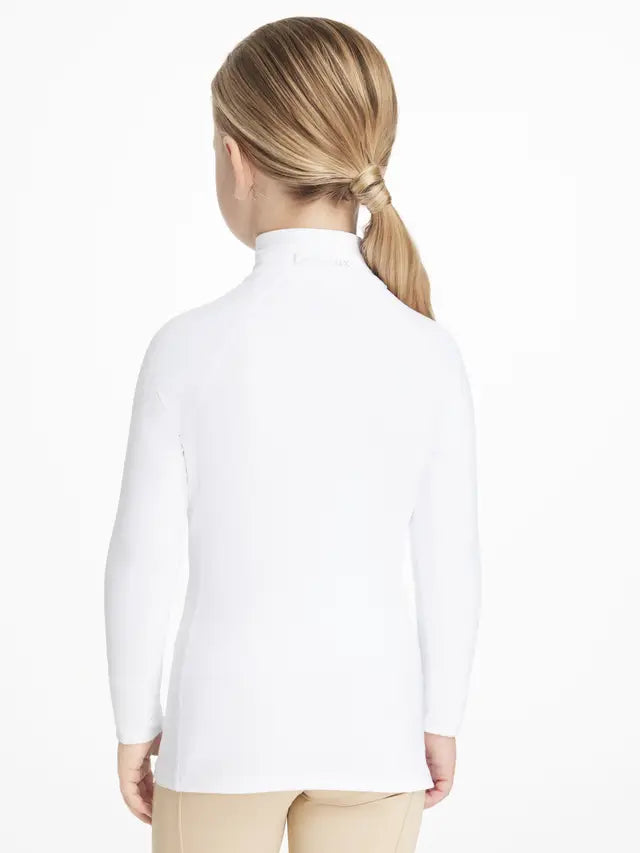 LeMieux Mini Classique White Base Layer - Child Equestrian Clothing, Back View