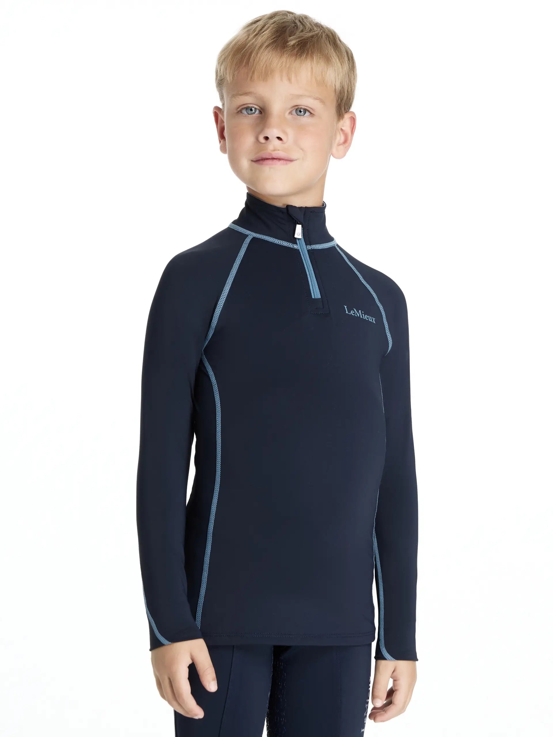 Lemieux Mini Classique Navy Riding Shirt for Child | Equestrian Apparel