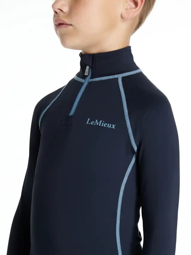 LeMieux Mini Classique Navy Base Layer for Kids - Equestrian Apparel