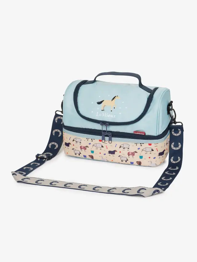 Lemieux Kids Lunch Bag - Horse Design, Insulated, with Shoulder Strap - Equiflair