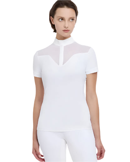 LeMieux Emily White Short Sleeve Show Shirt - Women's Equestrian Apparel