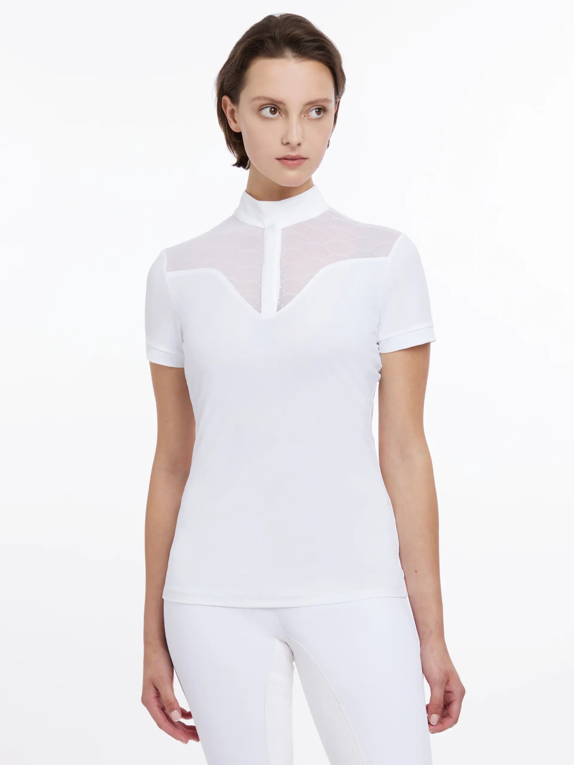 LeMieux Emily Short Sleeve Show Shirt White