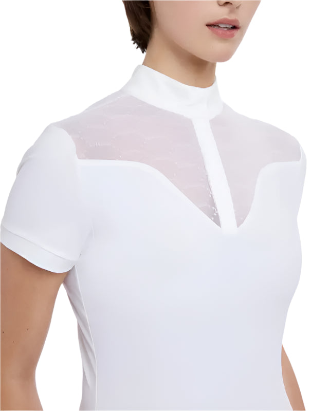 LeMieux Emily White Short Sleeve Show Shirt - Equestrian Competition Apparel