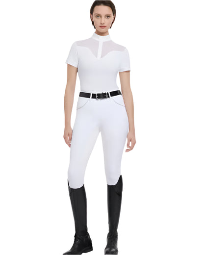 LeMieux Emily White Short Sleeve Show Shirt - Equestrian Riding Apparel | Equiflair