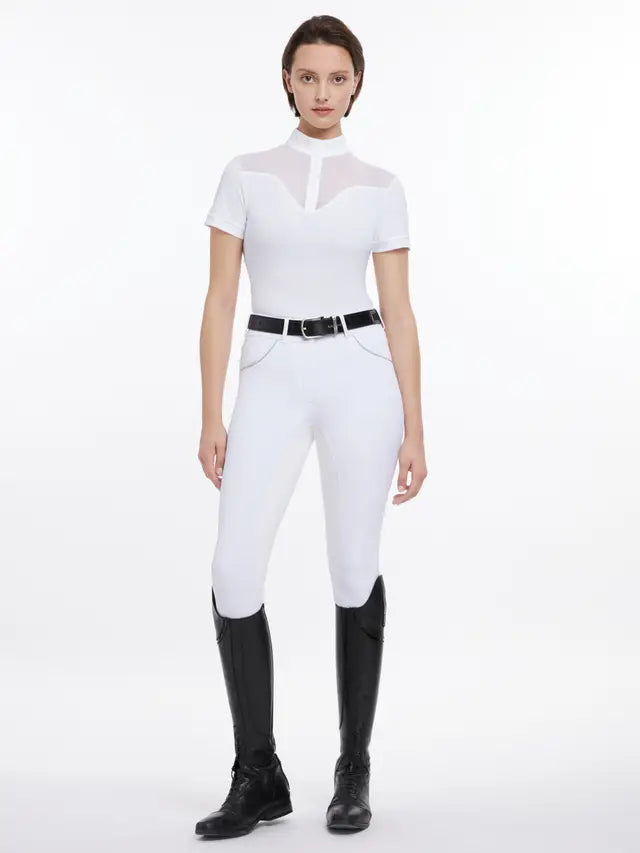 LeMieux Emily Short Sleeve Show Shirt White