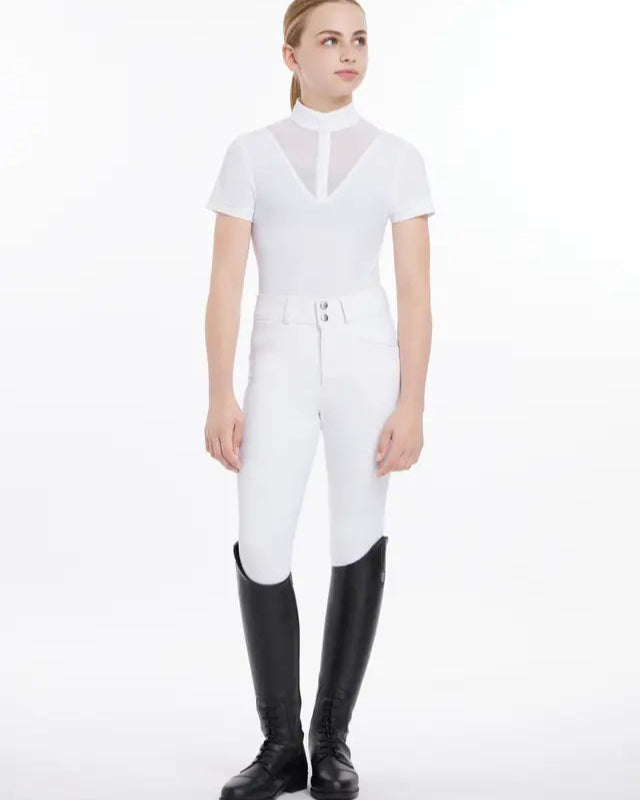 Lemieux Young Rider White Show Shirt: Equestrian Apparel for Kids