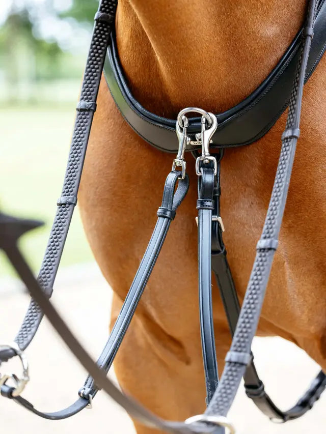 LEMIEUX KUDOS Bridge Breastplate Black for Horse Riding | Equestrian Equipment