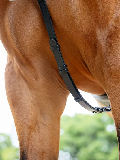 Lemieux Kudos Black Bridge Breastplate: Comfortable horse riding equestrian equipment. Premium tack and accessories for performance.