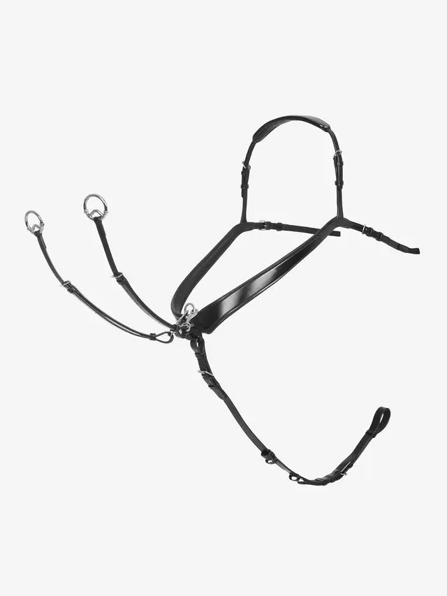Lemieux Kudos Bridge Breastplate Black - Horse Riding Equipment, Anatomical Design, Adjustable Fit