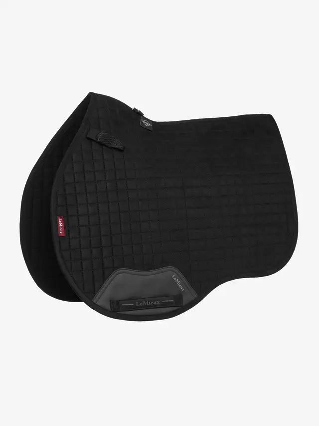 LEMIEUX Suede GP Square Saddle Pad - Black Equestrian Gear | Equiflair