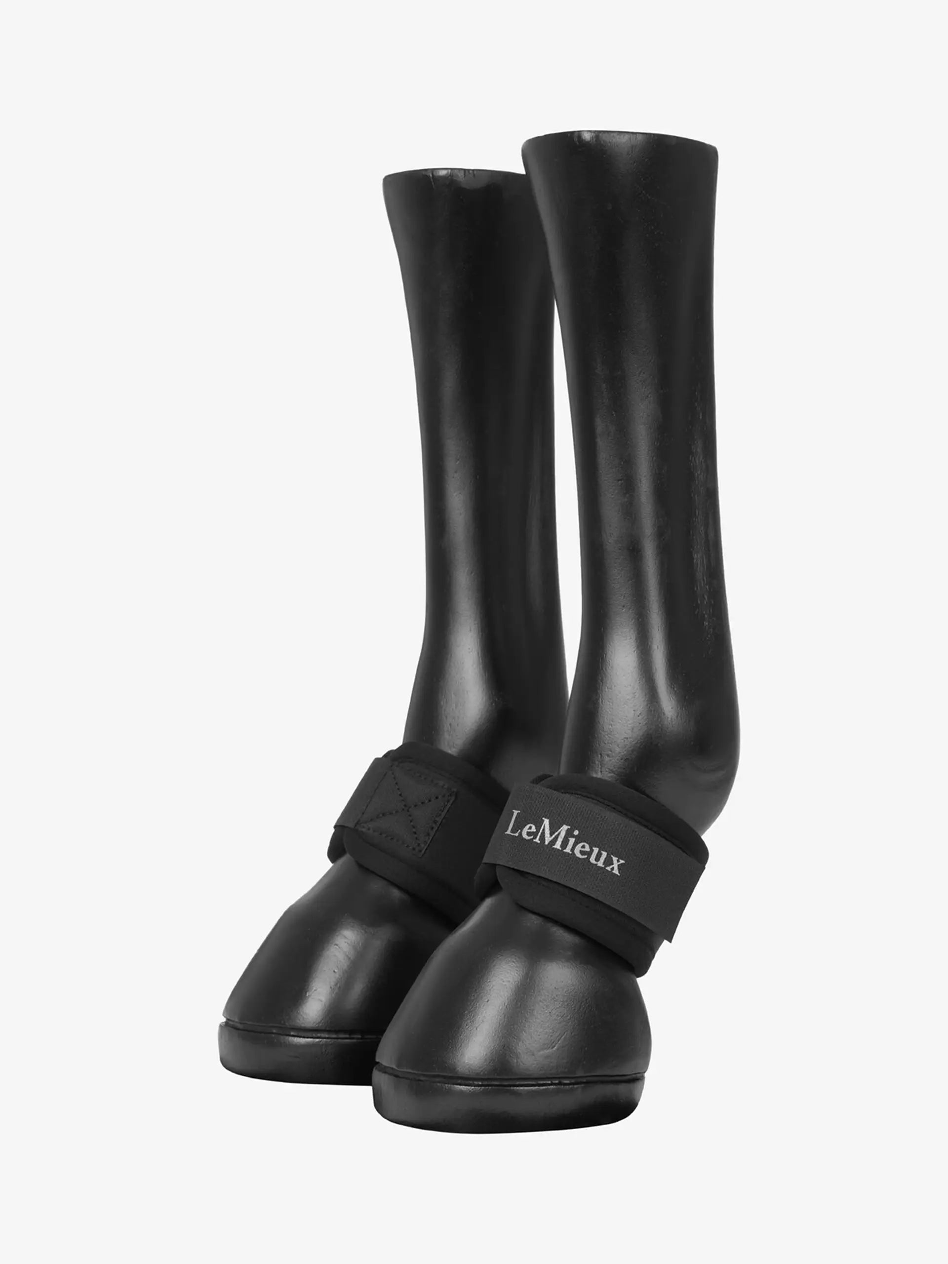 LeMieux Neoprene Pastern Wraps Black - Horse Leg Protection, Equine Boots for Brushing and Overreach Protection
