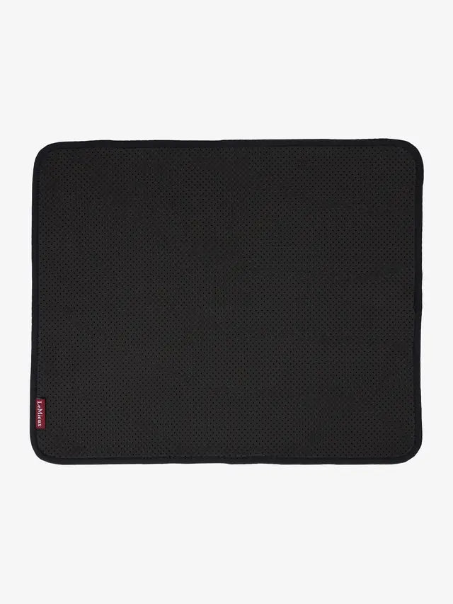 Lemieux Non-Slip Half Pad Square Black: Breathable Perforated Neoprene Horse Saddle Pad for Enhanced Grip