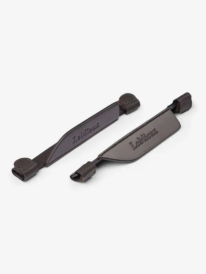 LEMIEUX Leather Bridle Blinkers Brown: FEI Compliant Showjumping Gear