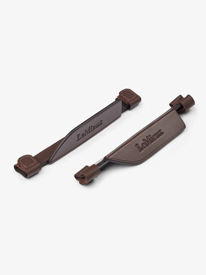 LeMieux Leather Bridle Blinkers Havana - Horse Riding Showjumping FEI Compliant | Equiflair