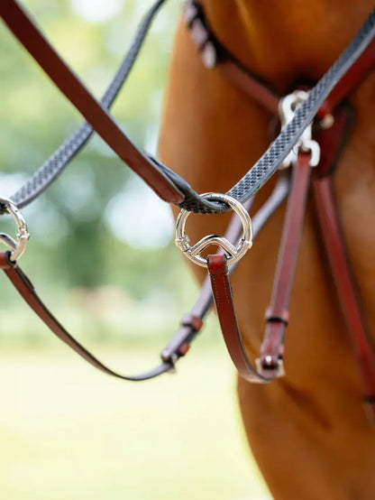 LeMieux Breastplate (D-Ring Attachment) Chestnut/Silver