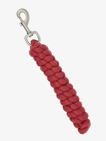 LEMIEUX Polycotton Leadrope - Cranberry Color - Horse Lead Rope with Metal Trigger Clip