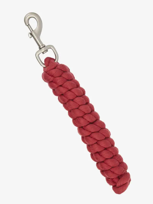 LEMIEUX Polycotton Leadrope - Cranberry Color - Horse Lead Rope with Metal Trigger Clip